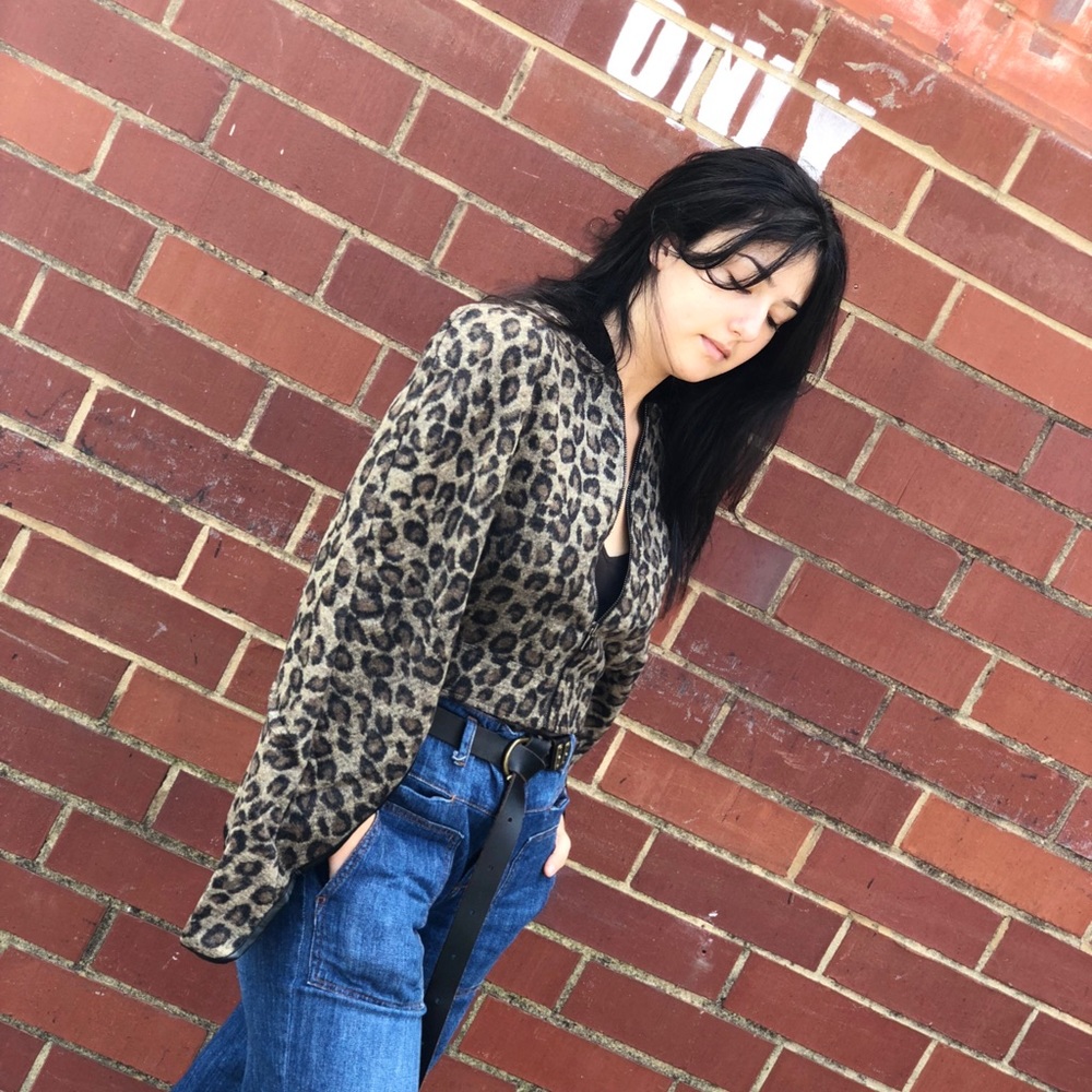 ✨LAST ONE ✨Chic Leopard jacket/cape - Picture 6 of 8